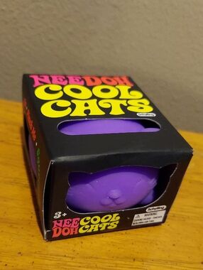 Needoh Cool Cats Squishy Toy Purple New